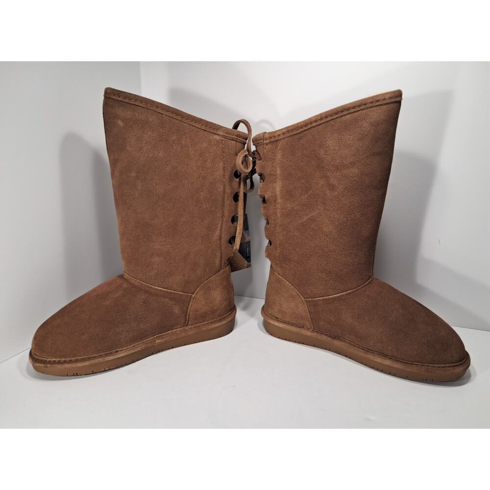 Bearpaw Phylly Youth Hickory II Suede Boots Size 4